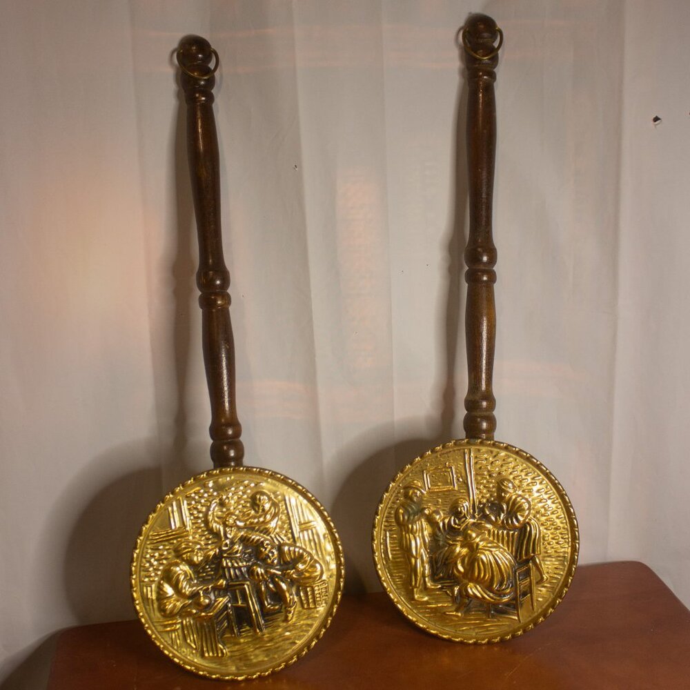 Made in England Brass Wall Hangings Wall Pockets Vintage